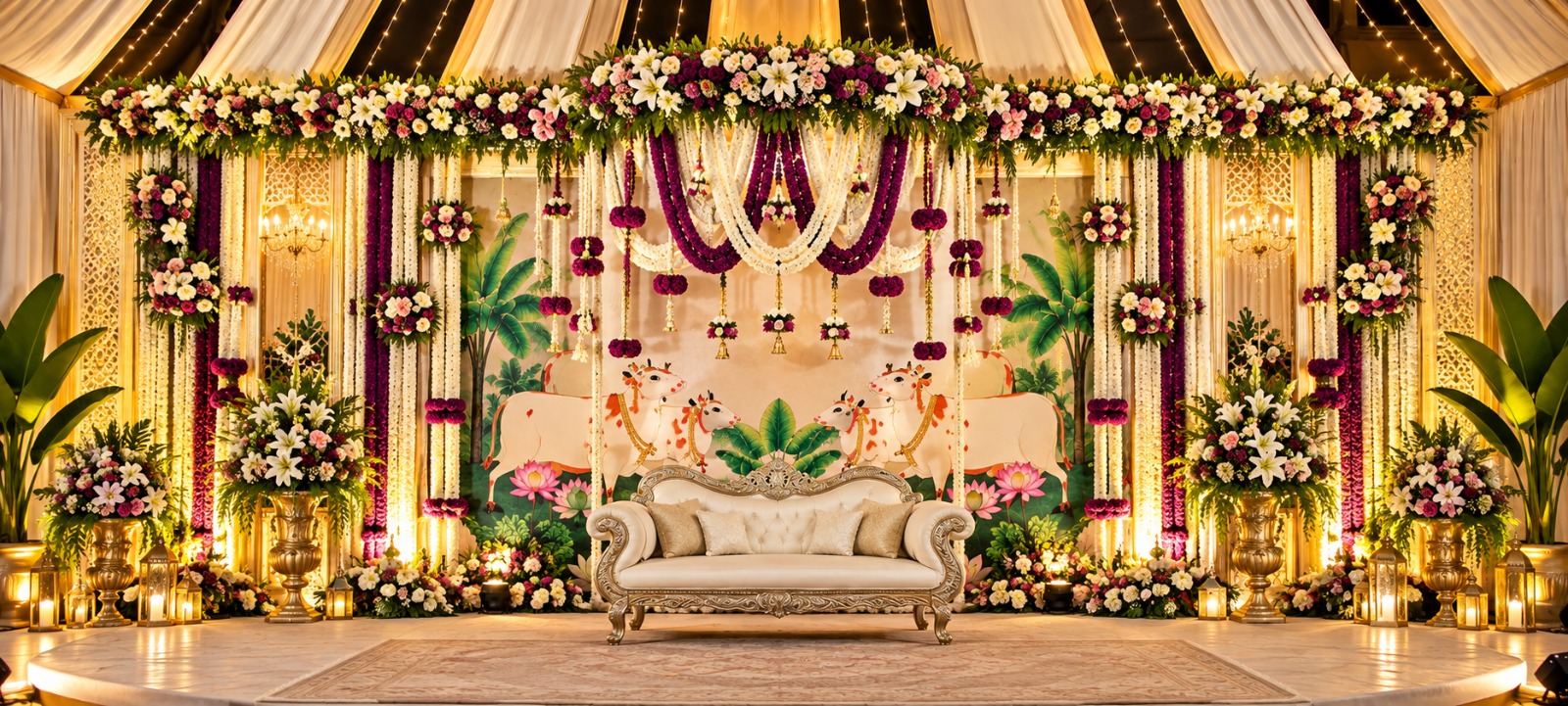 Grand Jasmine Mandap Archway